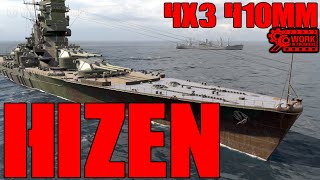 HIZEN  new IJN Premium BB  World of Warships [upl. by Suraved]