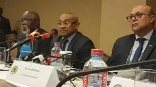 Déclaration de Ahmad Ahmad sur le retrait de la CAN 2019 au Cameroun [upl. by Obelia]