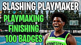 BEST 100 BADGE SLASHING PLAYMAKER BUILD 2K22 NEXT GEN ELITE CONTACT DUNKS 3PT SHOOTING amp DEFENSE [upl. by Farrah661]