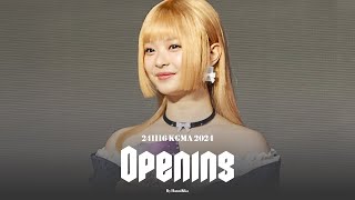 4K 241116 Opening Stage 직캠 Fancam  KGMA 2024 [upl. by Adnorrahs]