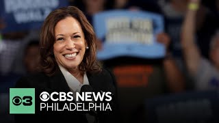 Kamala Harris campaigning in Bucks County with Republican supporters [upl. by Aianat]