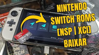 COMO PASSAR JOGOS Nintendo Switch ROMs NSP  XCI [upl. by Yroj103]