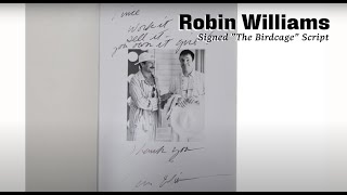 Robin Williams Signed quotThe Birdcagequot Script [upl. by Aled862]