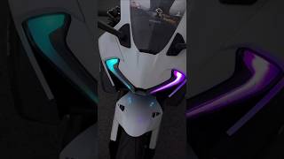 Cfmoto  675SR modified ultimate white 2024 Cf moto New bike 675SS shorts youtubeshorts viral [upl. by Ramirolg]