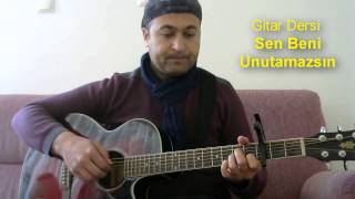 Gitar Dersi  Sen Beni Unutamazsın Emre Aydın [upl. by Rats]