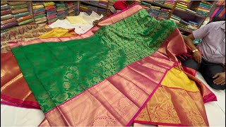 chickpet Bangalore wholesale Silk sareesSingle saree courier available [upl. by Jelena507]