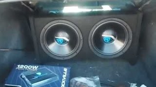 Rockville 12quot Subwoofers 1200w RV122A BASS HITTING HARD [upl. by Jit]