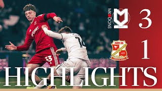 Extended Highlights MK Dons vs Swindon Town [upl. by Nekial]