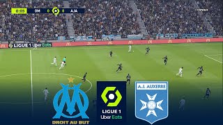 LIVE 🔴 MARSEILLE vs AUXERRE  Ligue 1 20242025 France League  Full Match  FL 2025 Gameplay [upl. by Drona]