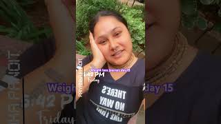 Weight loss journey day 15 priyankapanditofficial6820 shriharivansh laddugopal [upl. by Anilocin]