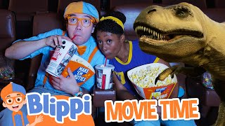 Blippi and Meekahs Go to the Dino Dance Movie Music Videos for Kids [upl. by Maon]