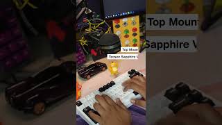 Chilkey ND75  Sound Test With Gateron Blue Dopamine WS Jade amp Tecsee Sapphire V2 keyboard [upl. by Rehpotsirk]