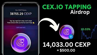 Cexio Power Tap Airdrop  How To Withdraw CEXP Token To TON Wallet [upl. by Carroll]