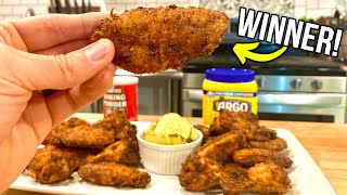 SUPER Crispy Wings With One SECRET Ingredient  Crispy Chicken Wing Recipe [upl. by Marisa420]