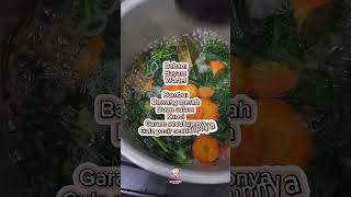 Sayur Bening Bayam food [upl. by Nurse]