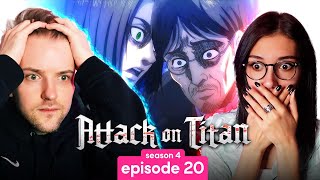 Attack on Titan  Season 4 Episode 20 REACTION [upl. by Yrred]