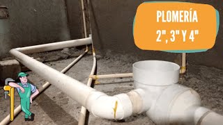 Instalé plomería pvc de 4quot 3quot y 2quot en baño ¡fácil y rápido [upl. by Reinhard765]