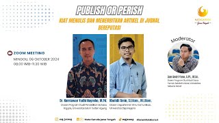 Publish or Perish Tips Artikel Terbit di Jurnal Q1 [upl. by Pietra]