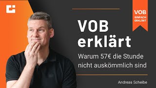 VOB Erklärt Stundenlohn Kalkulation führt zu Verlust [upl. by Lodi]