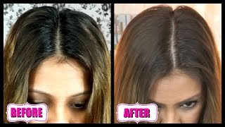 HOW TO LIGHTEN DARK ROOTS AT HOME FROM BLACK TO LIGHT BROWN │ DIY ROOT TOUCH UP FOR DARK HAIR [upl. by Mack]