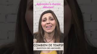 Apprendre à chanter ça prend combien de temps  coursdechant youtubeshorts [upl. by Nylanaj]