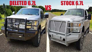 Deleted 67L vs Stock 67L Powerstroke [upl. by Sunev]