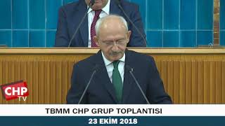 TBMM CHP GRUP TOPLANTISI 23102018 [upl. by Ehsiom]