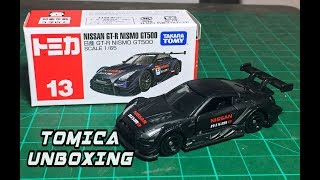 TOMICA No13  Nissan GTR NISMO GT500 Unboxing [upl. by Jehias]