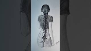 EASY Trick To Draw Braided Hair 👩‍🦰😍 [upl. by Noreht662]