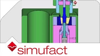 Cold Forming Simulation  Segmented Dies are used to form thread in header1 [upl. by Assina]