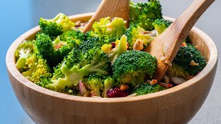 Vegan Broccoli Salad with Tahini Poppy Seed Dressing [upl. by Verneuil923]