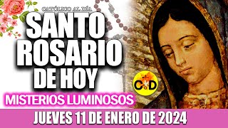 EL SANTO ROSARIO DE HOY JUEVES 11 DE ENERO de 2024 MISTERIOS LUMINOSOS EL SANTO ROSARIO MARIA [upl. by Anwahs]