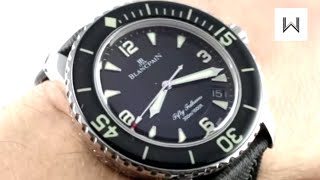 Blancpain Fifty Fathoms 5015113052 Luxury Watch Review [upl. by Pansie]