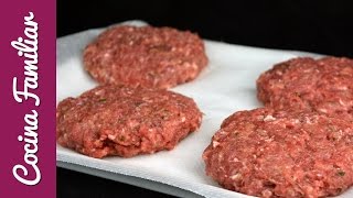 Como hacer hamburguesas caseras paso a paso  Recetas de Hamburguesa [upl. by Ttenaej]