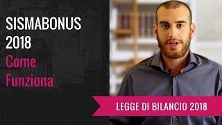 SISMABONUS 2018 Come Funziona [upl. by Teryn]