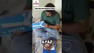 polycab fan unboxing video electrical work [upl. by Janna]