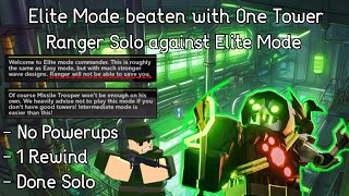 TDX  Elite Mode Solo with Only Ranger [upl. by Foscalina]