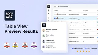 Table View  Preview Results  Bookyourdata [upl. by Nnylyoj]