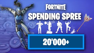 Spending 20000 VBUCKS in Fortnite [upl. by Yahsed]