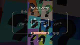 Soru  Cevap 2 [upl. by Kassab]