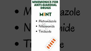 AntiProtozoal Drugs How to Memorize Drugs for Giardiasis parasitology microbiology pharmacology [upl. by Nniuq]