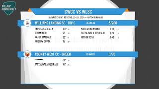 County West CC  Green v Williams Landing SC  Div C [upl. by Aynatan909]