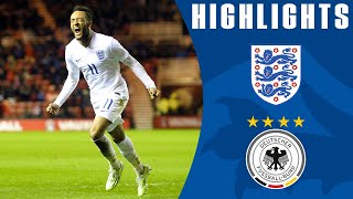 Lingard Redmond and WardProwse Goals Earn Late Win  England U21 32 Germany U21  U21 Highlights [upl. by Adnilre784]