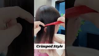 How to make Crimped Style Hair Style shorts ytshort trending viral [upl. by Ycram589]