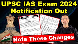 UPSC IAS Exam 2024 Notification Out  Note These Changes  Important Highlights  Gaurav Kaushal [upl. by Vorfeld]