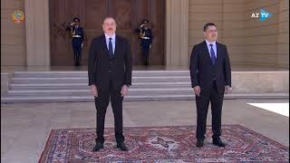 Kyrgyzstan and Azerbaijan National Anthem  Japarov State Visit [upl. by Regni]