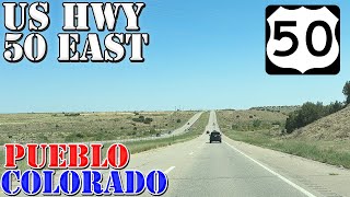 US 50 East  Canon City to Pueblo  Colorado  4K Highway Drive [upl. by Yggep651]