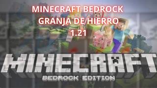 ¡GRANJA DE HIERRO PARA MINECRAFT BEDROCK 121 Super fácil [upl. by Glenda]