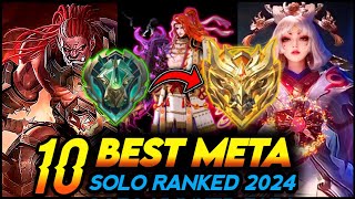 10 BEST META HERO FOR SOLO RANKED 2024 SEASON 31  Mobile Legends Tier List [upl. by Rubin]