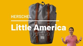 Heritage Style Laptop Rucksack  Herschel Little America Backpack Review 2023 [upl. by Nimzzaj683]